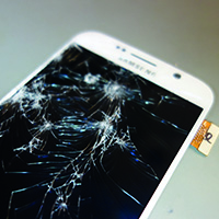 Defektes LCD Displaymodul Samsung